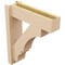Ekena Millwork 6-in W x 20-in D x 24-in H Balboa Block Rough Cedar Woodgrain TimberThane Outlooker, Primed Tan OUTUR060X20X24BOA44RCPR - alternate 6